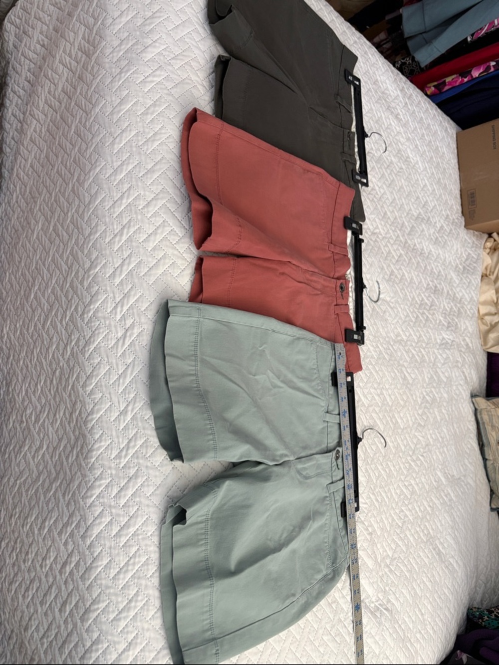 Orvis Women's Shorts in Terracotta, Slate, and Mint Size 4- bundle of 3